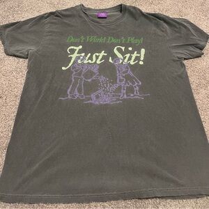 KO Dark Gray Don’t Work Don’t Play Just Sit XL T-Shirt